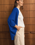 Cashmere Sapphire Shrug - Cara Cashmere