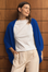 Cashmere Sapphire Shrug - Cara Cashmere