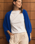 Cashmere Sapphire Shrug - Cara Cashmere