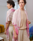 Cashmere Silk Pinks Shadow Animal Scarf - Cara Cashmere