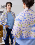 Cashmere Silk "Nodding Lillies" Scarf - Cara Cashmere