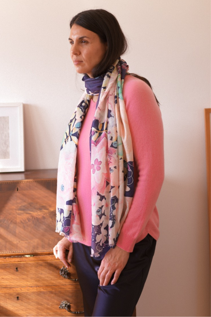 Cashmere Silk "All the Pretties" Scarf - Cara Cashmere