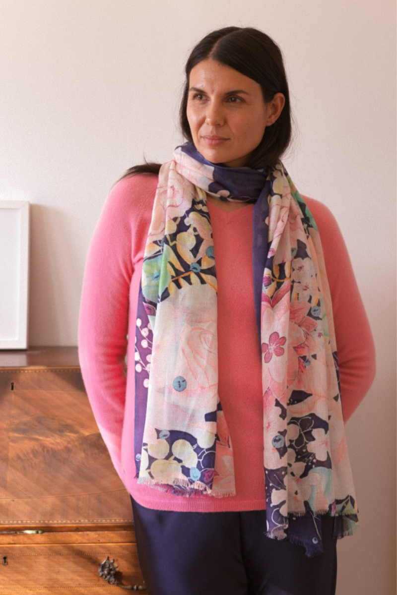 Cashmere Silk "All the Pretties" Scarf - Cara Cashmere