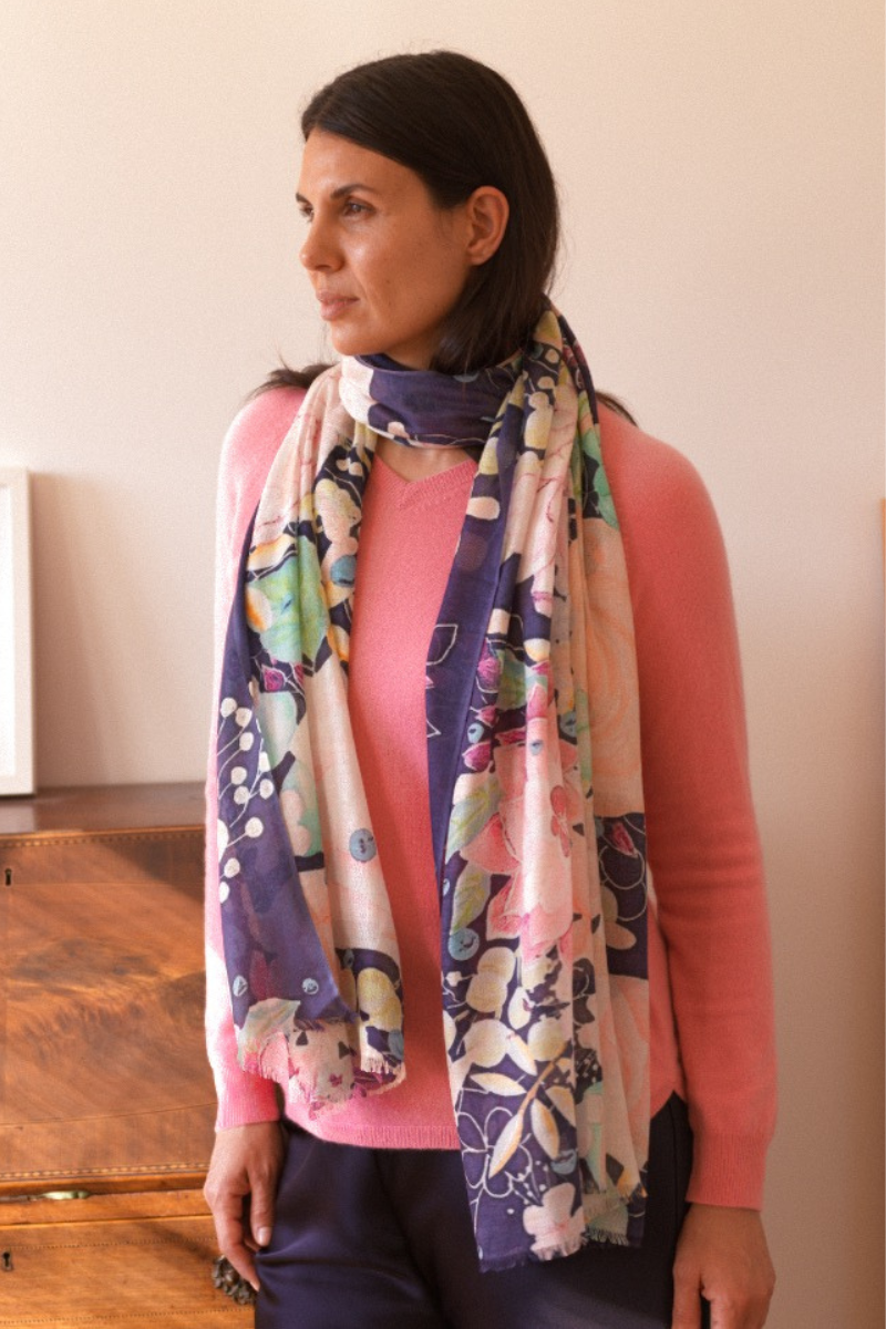 Cashmere Silk "All the Pretties" Scarf - Cara Cashmere