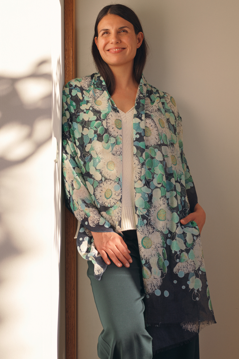 Cashmere Silk "Reflections" Scarf - Cara Cashmere