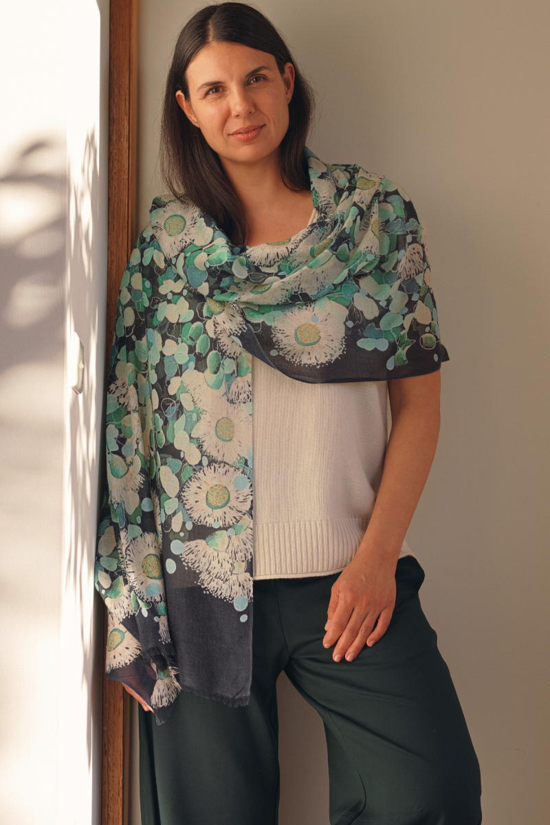 Cashmere Silk "Reflections" Scarf - Cara Cashmere
