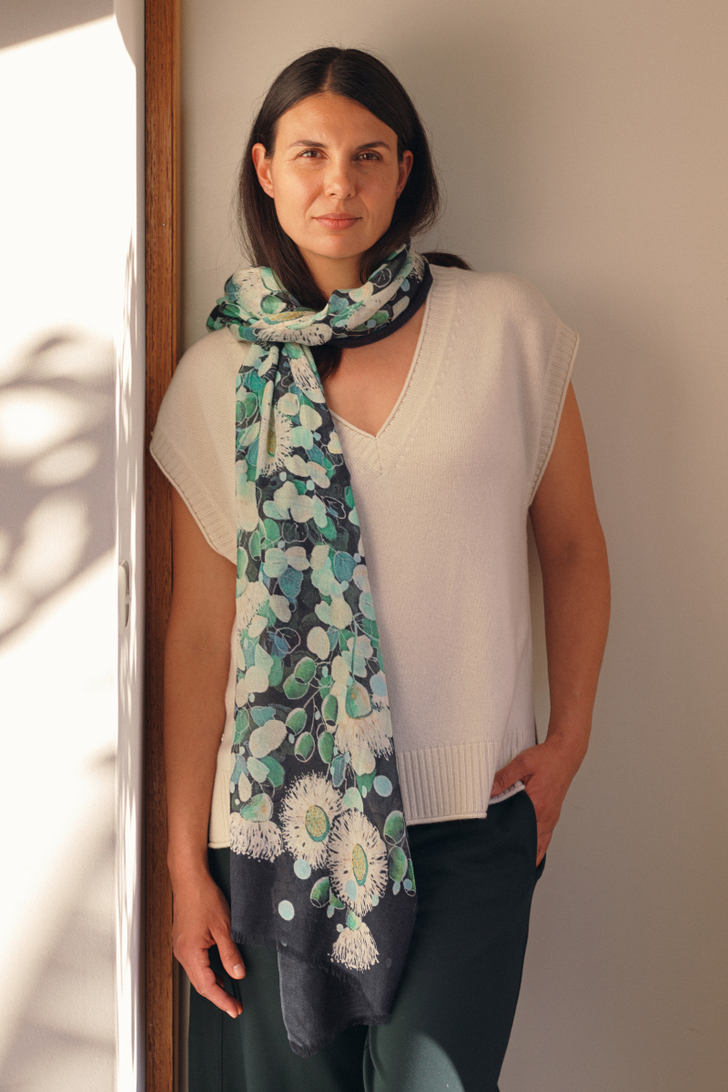 Cashmere Silk "Reflections" Scarf - Cara Cashmere