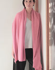 Cashmere Soft Rose Knit Wrap - Cara Cashmere