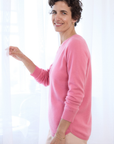 Cashmere Soft Rose V Neck Jumper - Cara Cashmere