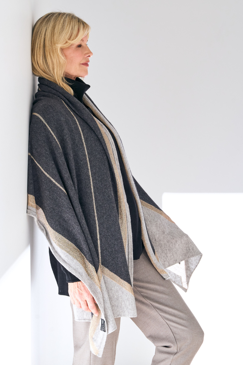 Cashmere Graphic Geometric City Wrap