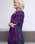 Cashmere Violet Wrap - Cara Cashmere