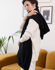 Cashmere Black Wrap - Cara Cashmere