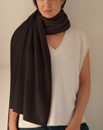 Cashmere Chocolate Wrap - Cara Cashmere