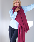 Cashmere Mulberry Wrap - Cara Cashmere