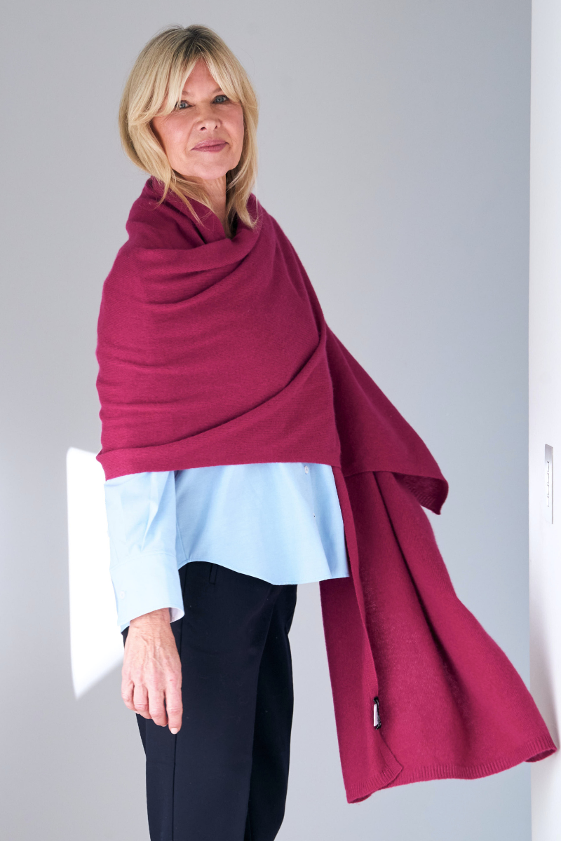 Cashmere Mulberry Wrap - Cara Cashmere
