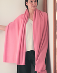 Cashmere Soft Rose Knit Wrap