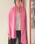 Cashmere Soft Rose Knit Wrap
