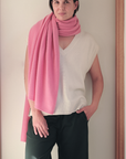 Cashmere Soft Rose Knit Wrap