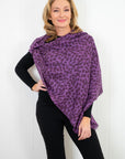 Leopard Cashmere Scarf - Passion - Cara Cashmere