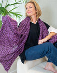 Leopard Cashmere Scarf - Passion - Cara Cashmere