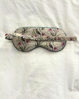 "Eastern Honeyeater and Orchid" Silk Eye Mask and Scrunchie - Cara Cashmere