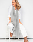 NEW Aura Cashmere Scarf - Silver - Cara Cashmere