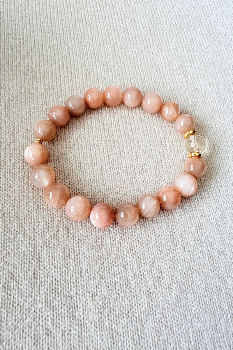 FREE GIFT - PEACH MOONSTONE BRACELET