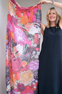 Silk Cashmere "Looking Forward, Looking Back" Scarf