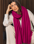Cashmere Magenta Rose Wrap