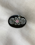 Cara Celtic Silver Ruby Magnet Brooch - Cara Cashmere