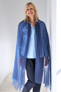 Navy Cashmere Aura Scarf