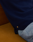 Cashmere Navy V Neck Jumper - Cara Cashmere