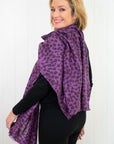 Leopard Cashmere Scarf - Passion - Cara Cashmere