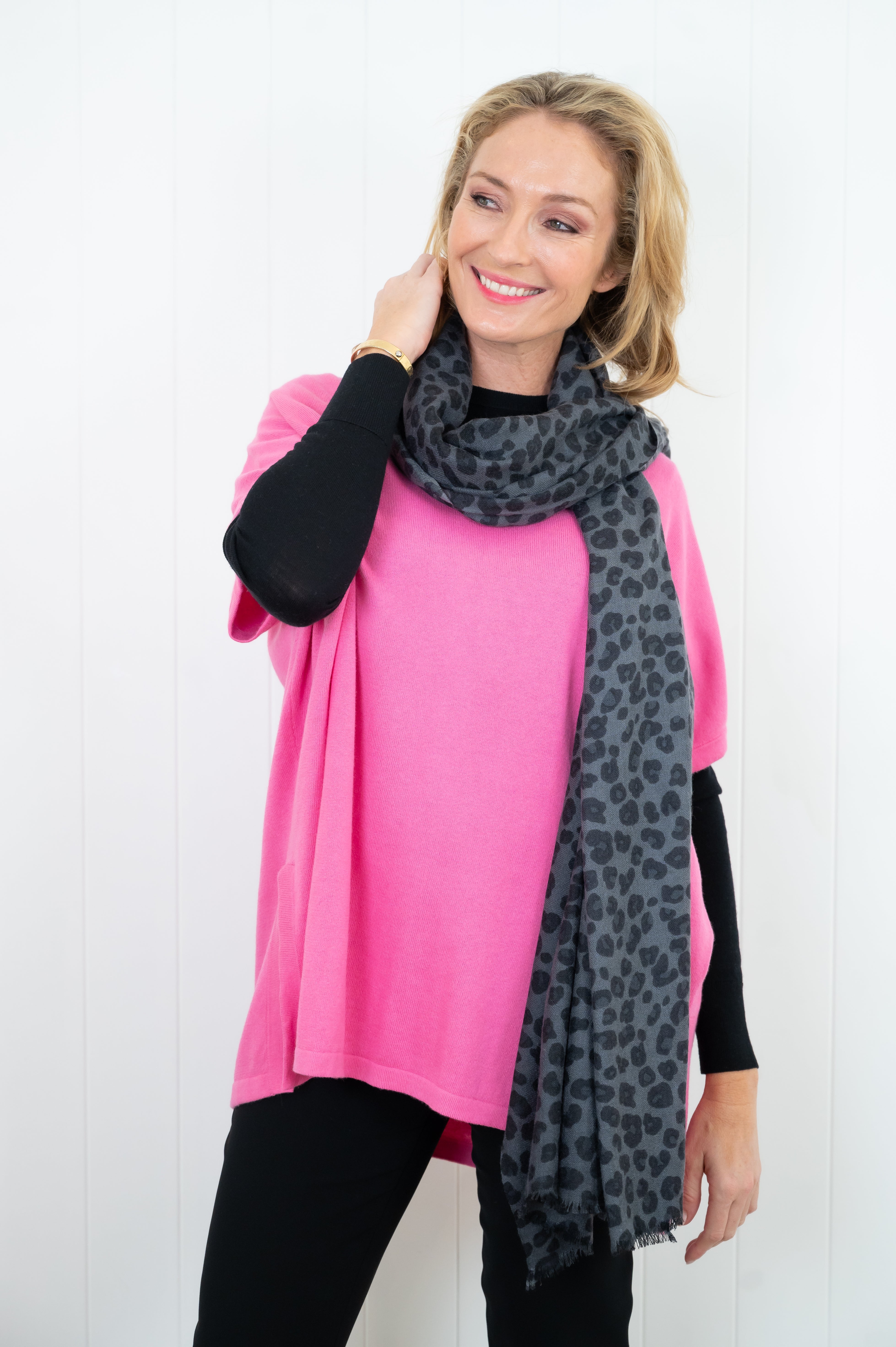 Cashmere Topper -Flagstone