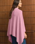 Cashmere Soft Rose Poncho - Cara Cashmere