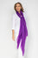 Royal Purple Aura Cashmere Scarf PRE-ORDER with FREE Camellia Brooch - Cara Cashmere