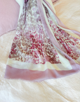 Cashmere Silk Mauve Faded Leopard Scarf