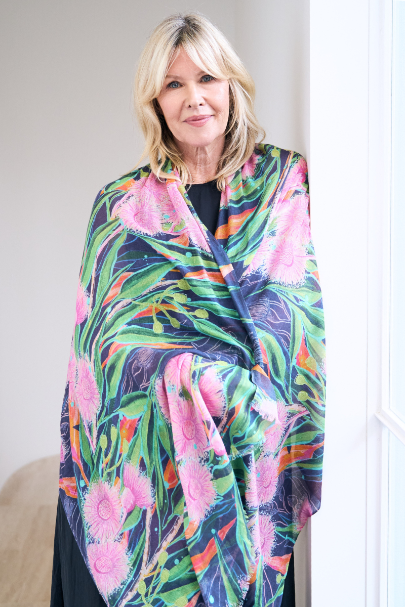 Silk Cashmere &quot;Take me Away&quot; Scarf