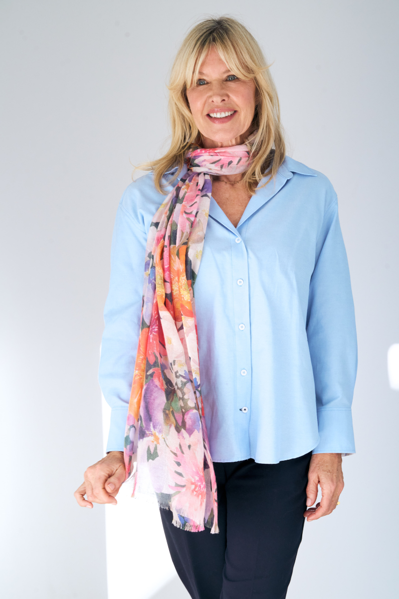 Silk Cashmere &quot;The Cottage Garden&quot; Scarf