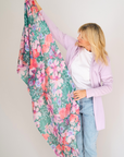 Silk Cashmere "The Wildflower Meadow" Scarf