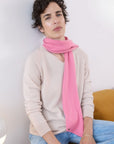 Cashmere Soft Rose Skinny Scarf