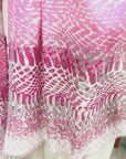 Cashmere Silk Pinks Shadow Animal Scarf