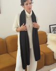 Cashmere Black Wrap