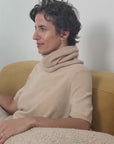 Cashmere Pale Camel Rib Snood