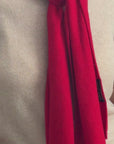 Cashmere Red Knitted Scarf