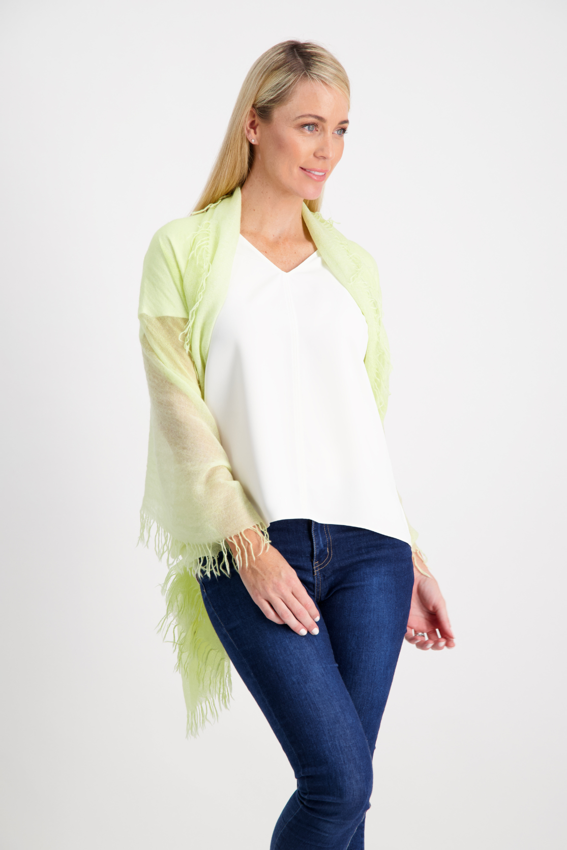 Guava Cashmere Spray Scarf - Cara Cashmere