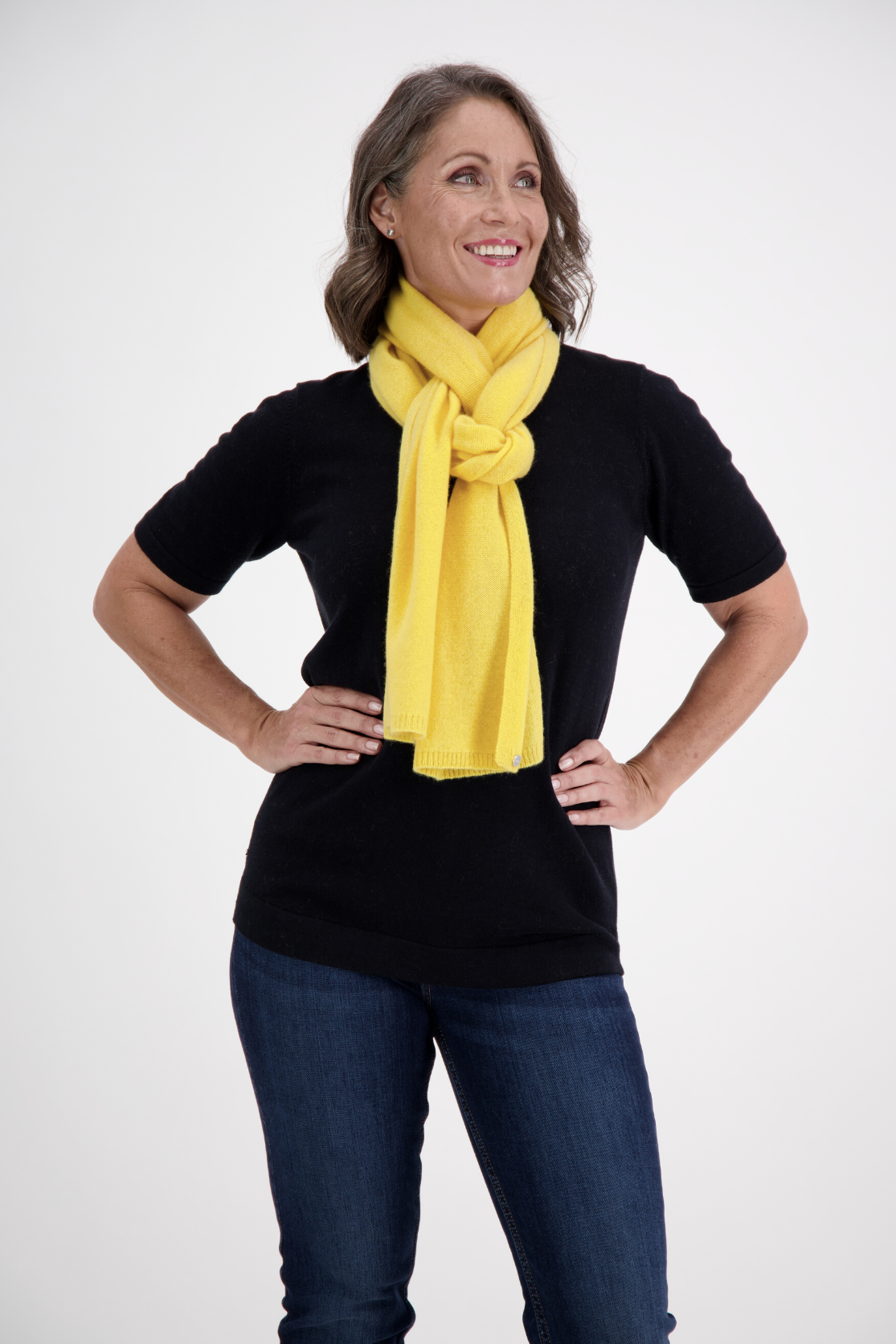 Golden Wattle Cashmere Essential Scarf - Cara Cashmere